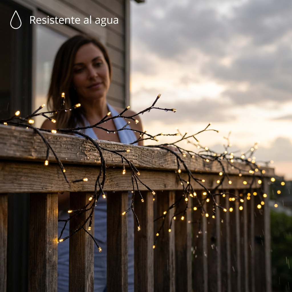 Enredadera de Luces Navideñas – LED Flexible, Luz Amarilla